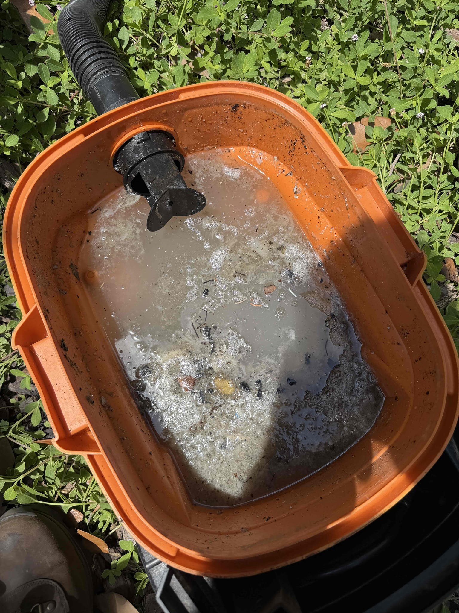 Client stated that system turned off. System came back on and was at 74° upon arrival. Upon my inspection, found a severely clogged drain line and very dirty condenser coils. Performed a condenser coil cleaning and a drain line cleaning/treatment. System is cooling with a not so great 16° temperature split. System is not very efficient at this time. 
The attic where the air handler is located is 143°. This is entirely too hot for an attic and we recommend adding an exhaust roof fan to help. There are no current ridge vents and only soffit venting. 

Air filters in the home are very dirty and need to be changed asap or this will cause further complications with the system. 

Condenser high voltage disconnect is broken and should be replaced. 

Drain line was severely clogged. If drain continues to clog within a short period of time, we will need to either replace the drain line, add a condensate pump, or perform a lvl.3 drain cleaning treatment