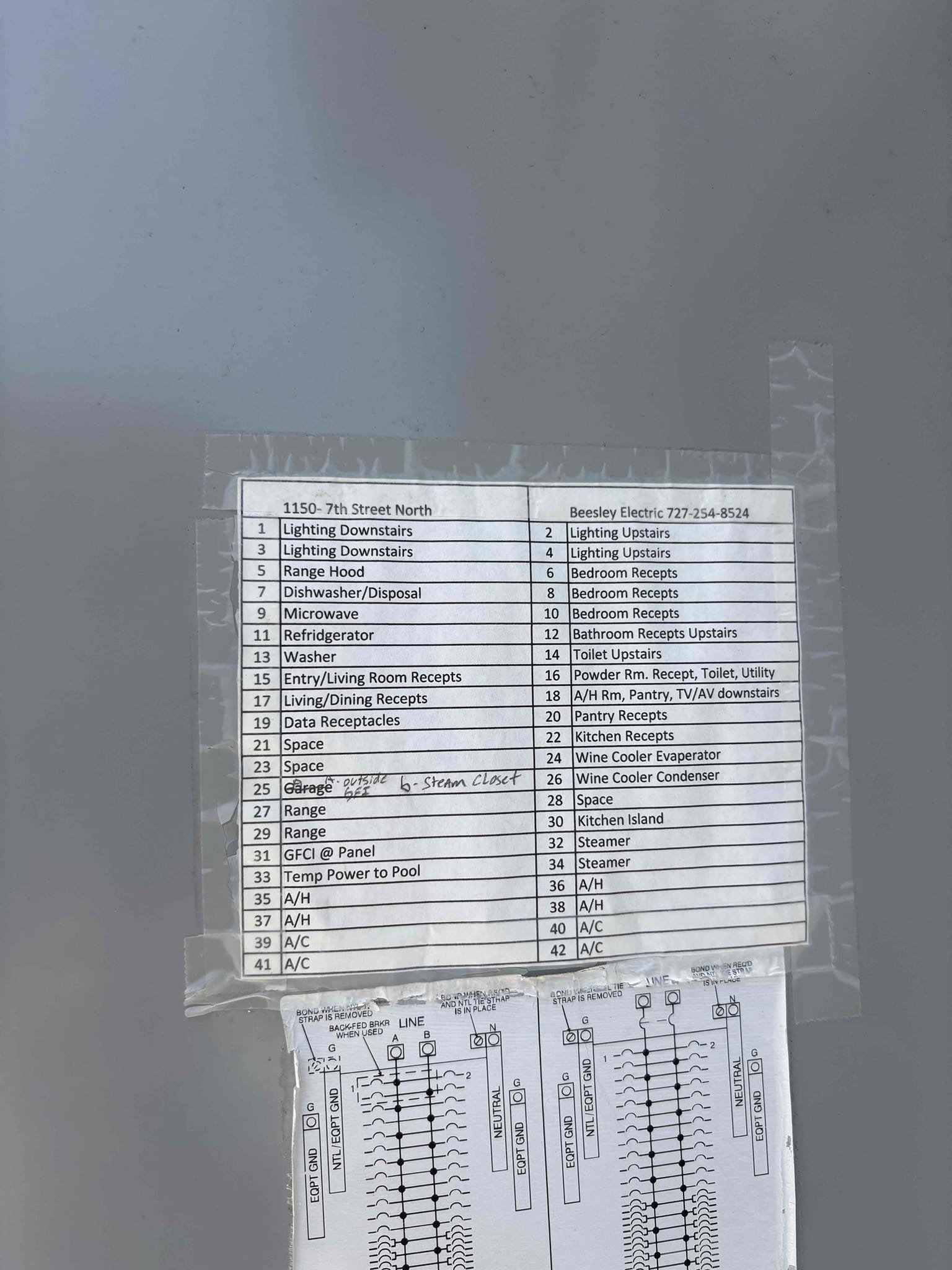 Downstairs Unit 

Diagnostic 
-failed outdoor capacitor 

Checked other capacitor for home owner 

Verified system operations 