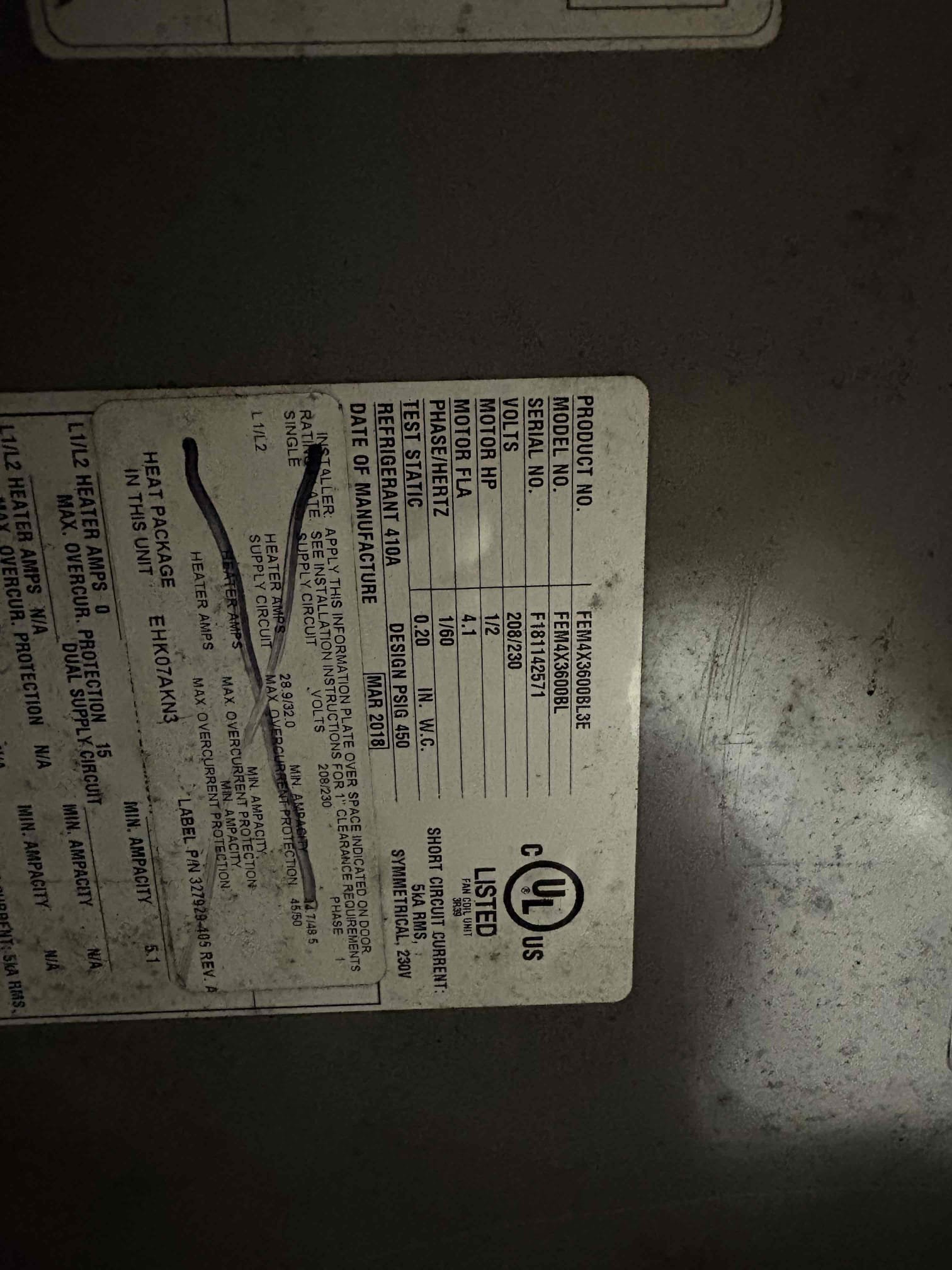 Diagnostic 
-Thermosat blank due to primary and secondary drain pan backing up 
-no primary safety overflow switch 

Scope of work 
-clear primary and secondary drain pan backing
-clear drain line and drain solve treatment 
-add pan tabs to help with buildup 
-install primary safety switch 

Verified system operations and drainage 

Unit is operating at this time 