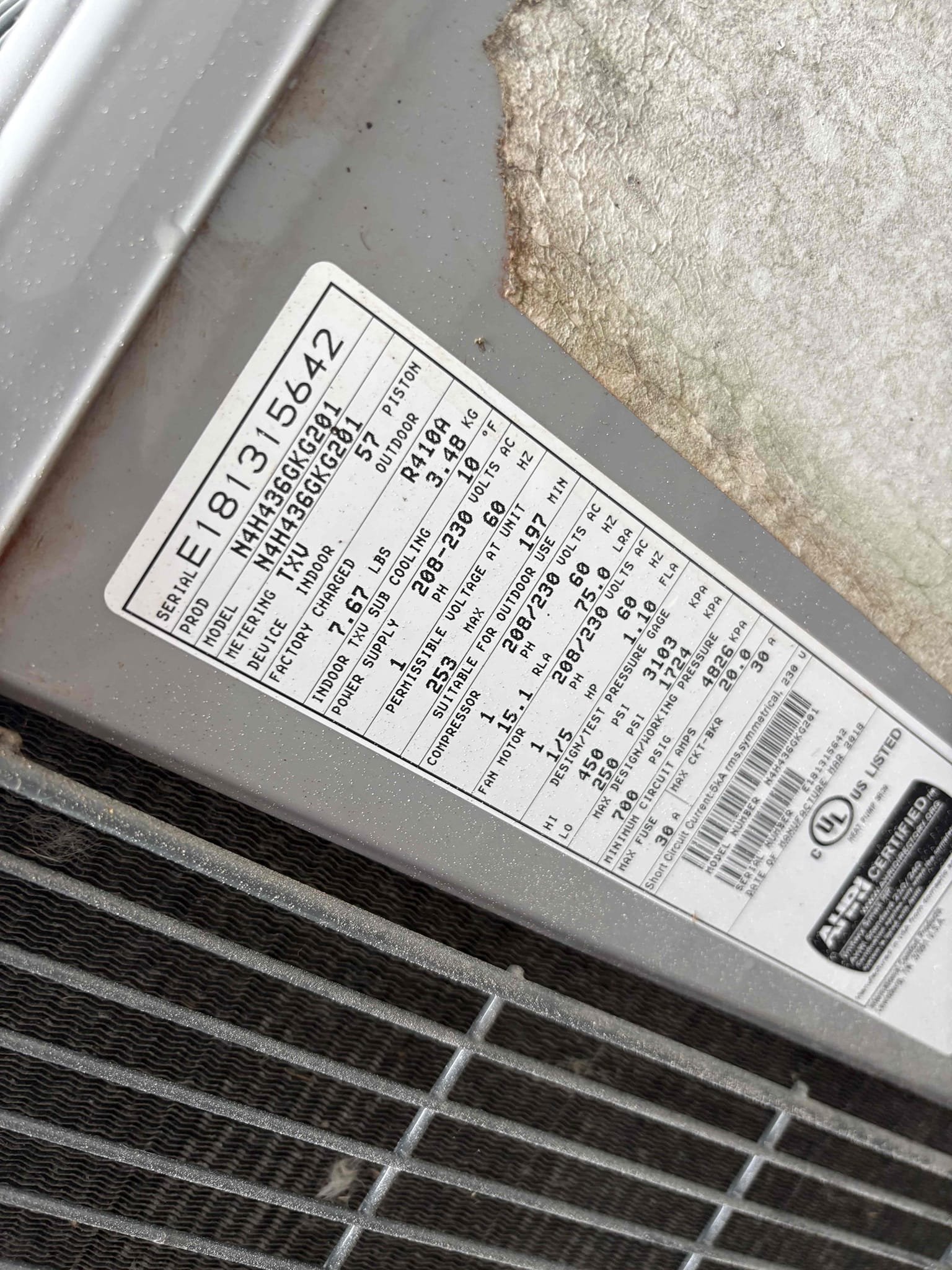 Diagnostic 
-Thermosat blank due to primary and secondary drain pan backing up 
-no primary safety overflow switch 

Scope of work 
-clear primary and secondary drain pan backing
-clear drain line and drain solve treatment 
-add pan tabs to help with buildup 
-install primary safety switch 

Verified system operations and drainage 

Unit is operating at this time 