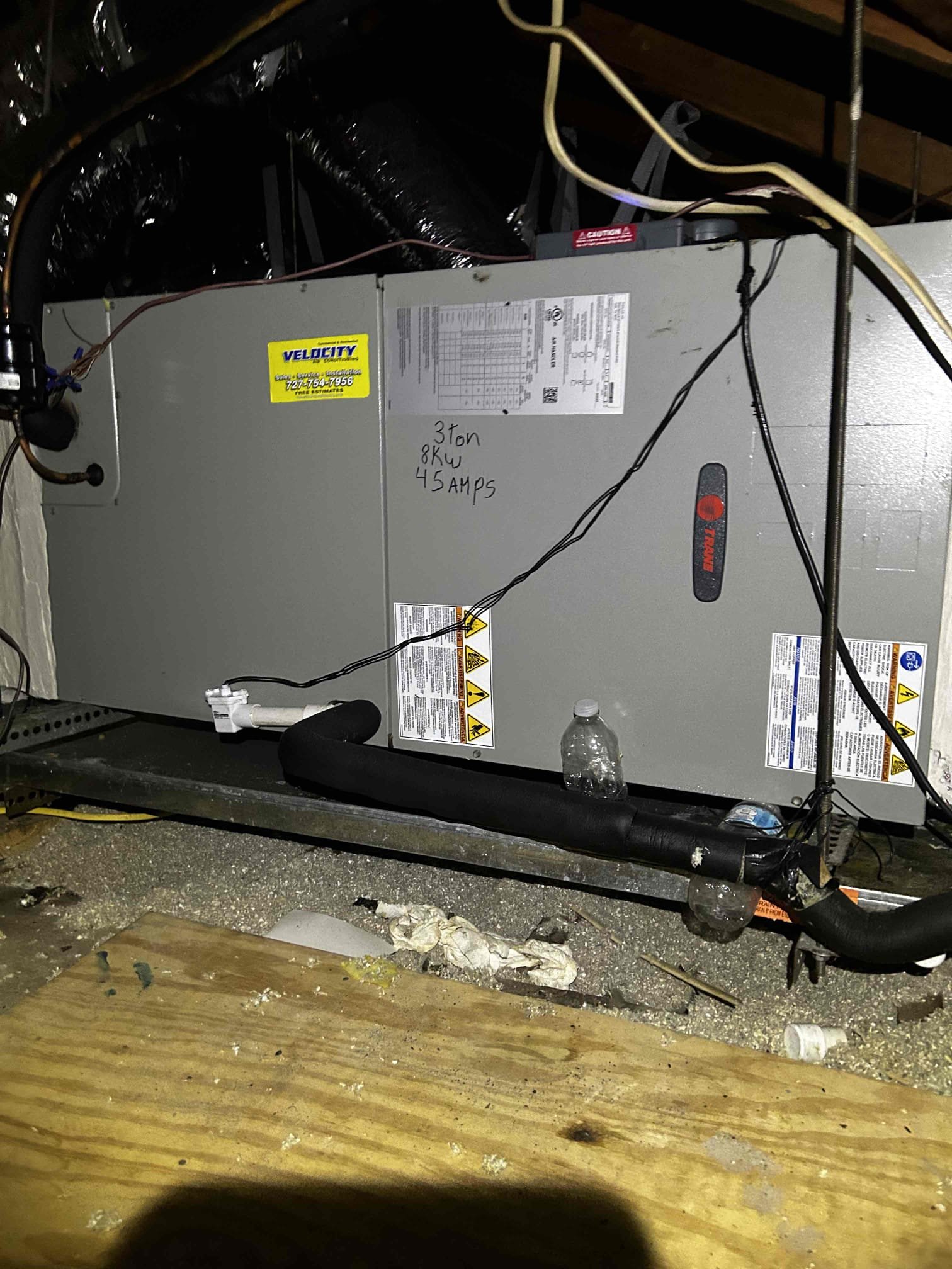 Upon arrival, I began by checking the temperature split between the supply and return air on both systems. The downstairs system had a 22° temperature difference, while the upstairs system had an 18° temperature difference, both within an acceptable range.

I then inspected the electrical components and found no overamping, shorts, burnouts, or other issues. All electrical components are functioning properly.

Next, I checked the refrigerant cycle, and all readings were within manufacturer specifications. The system is operating in a healthy range with no signs of leaks, restrictions, or need for refrigerant adjustments.

As part of today’s maintenance, I performed a drain line treatment, condenser coil cleaning, and full air handler inspection. Overall, both systems are performing well at this time.

I discussed preventative maintenance recommendations with the homeowner, including installing UV systems and enrolling in our membership program. The homeowner decided to move forward wit
