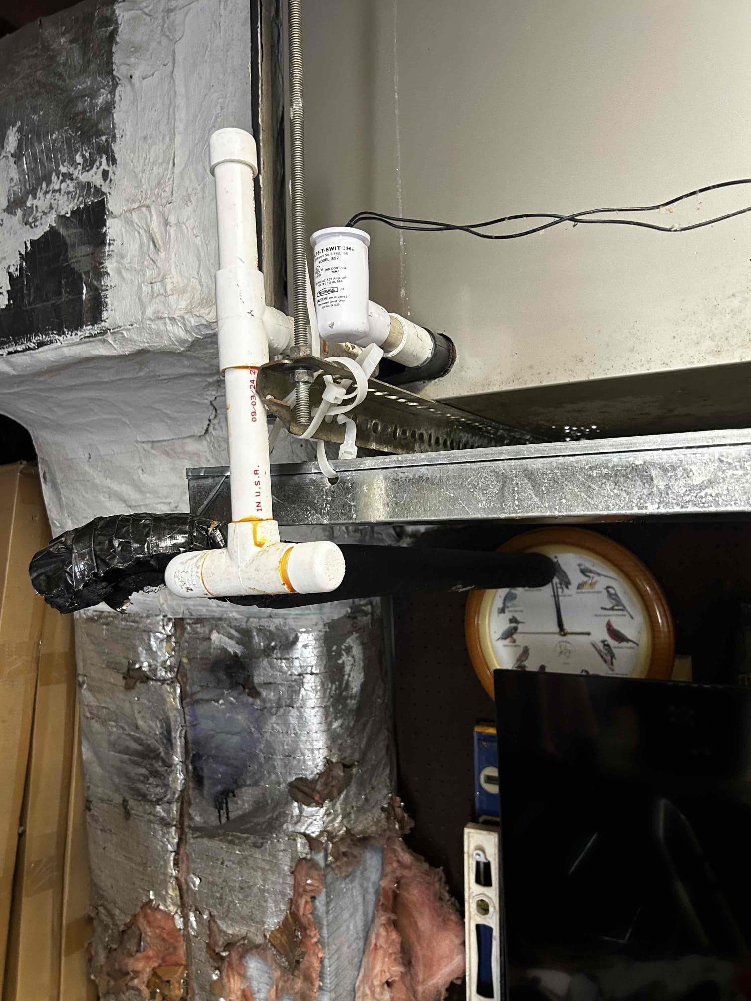 Upon arrival, I began by checking the temperature differential between the supply and return air and measured a 20°F split, which is within a healthy operating range. I then evaluated the refrigerant circuit and found no signs of leaks, restrictions, or abnormal operating conditions. Refrigerant pressures and system performance were operating as expected.

Next, I inspected the electrical components. All components are operating within their proper amperage ranges, and no shorts, burnouts, or electrical failures were found during testing.

After completing the diagnostic, I determined that the system is functioning properly from a mechanical and electrical standpoint, with no current issues affecting operation. Based on my findings, it appears the drain line condition caused the float switch to activate, which intermittently shut the system off throughout the day.

I performed a drain line treatment to help prevent future blockages and relocated the float switch to a more appropriate p