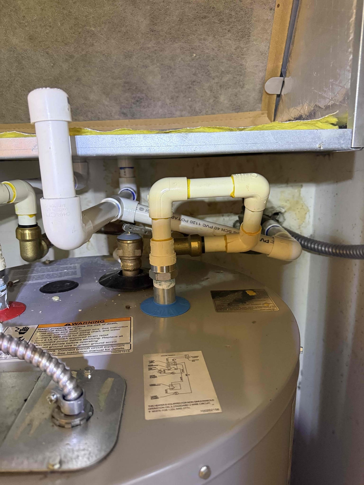 On arrival found saftey switch tripped. 
Cut drain to blow and vac out. Got system draining again. It appears Hoa has cleaned stack. 
Operation of equipment is proper. Drainage of equipment is proper. 