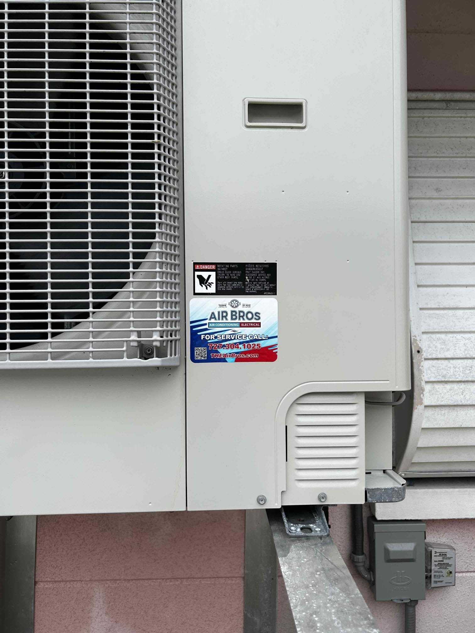 Upon arrival, the temperature difference was a 20° difference being in a healthy range, system is less than a year old, it’s running in great shape. I performed a drain line cleaning, condenser cleaning and an air handler inspection.