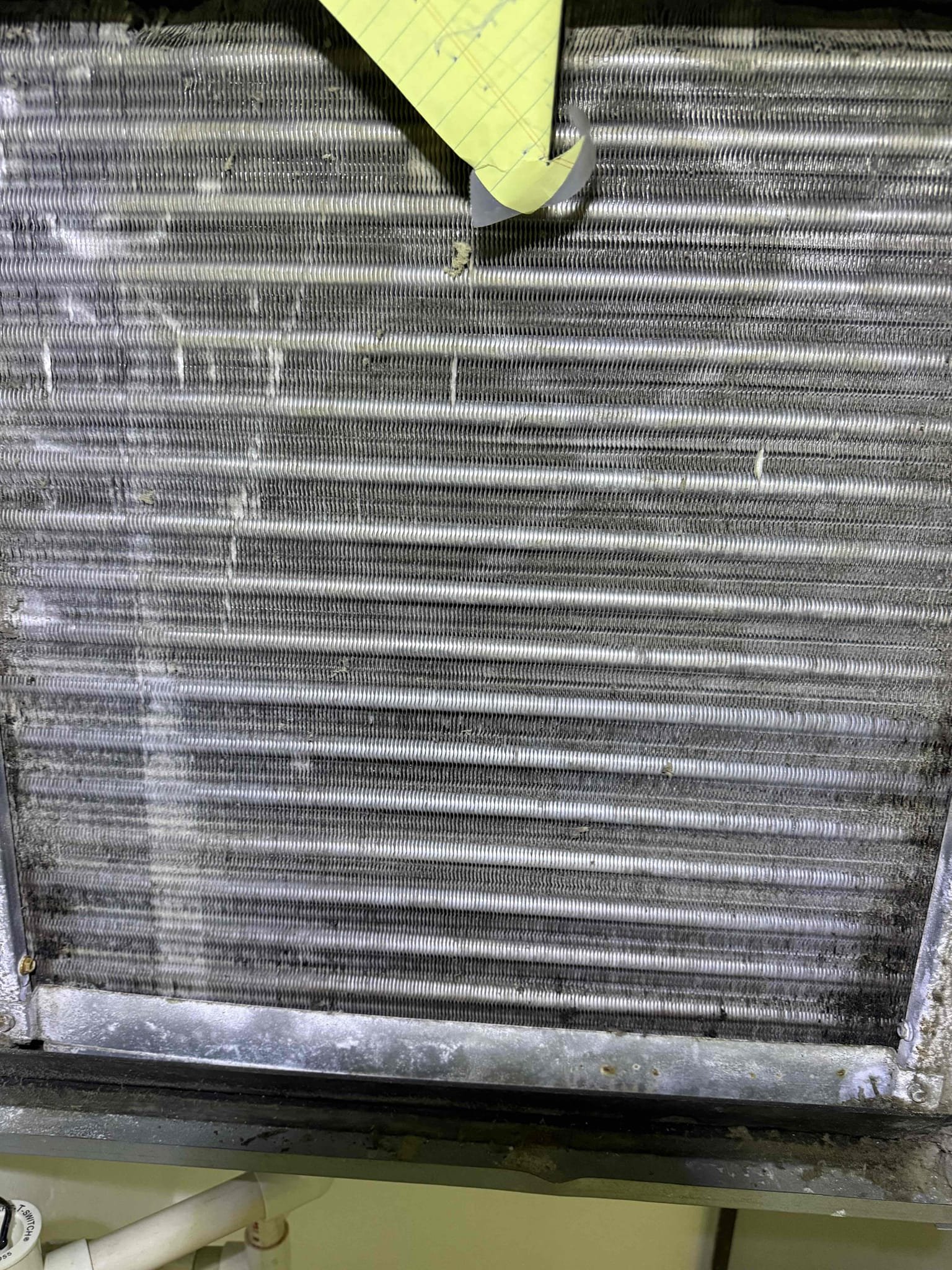 Reason for call:
No cool 

Equipment:
2012 Lennox 2 ton straight cool 
Open draw vertical 
Condenser on roof 

Summary:
Found unit in very poor condition. Unit was low on refrigerant charge. Contactor was burnt and pitted, dual capacitor had weak readings and rusted terminals. Condenser was rusted out compressor is about to fall through the bottom of the unit. Thermostat was unresponsive and Redding incorrect temps. 

Solution:
Offered a repair and a replacement quote real estate agent will present to owner. 