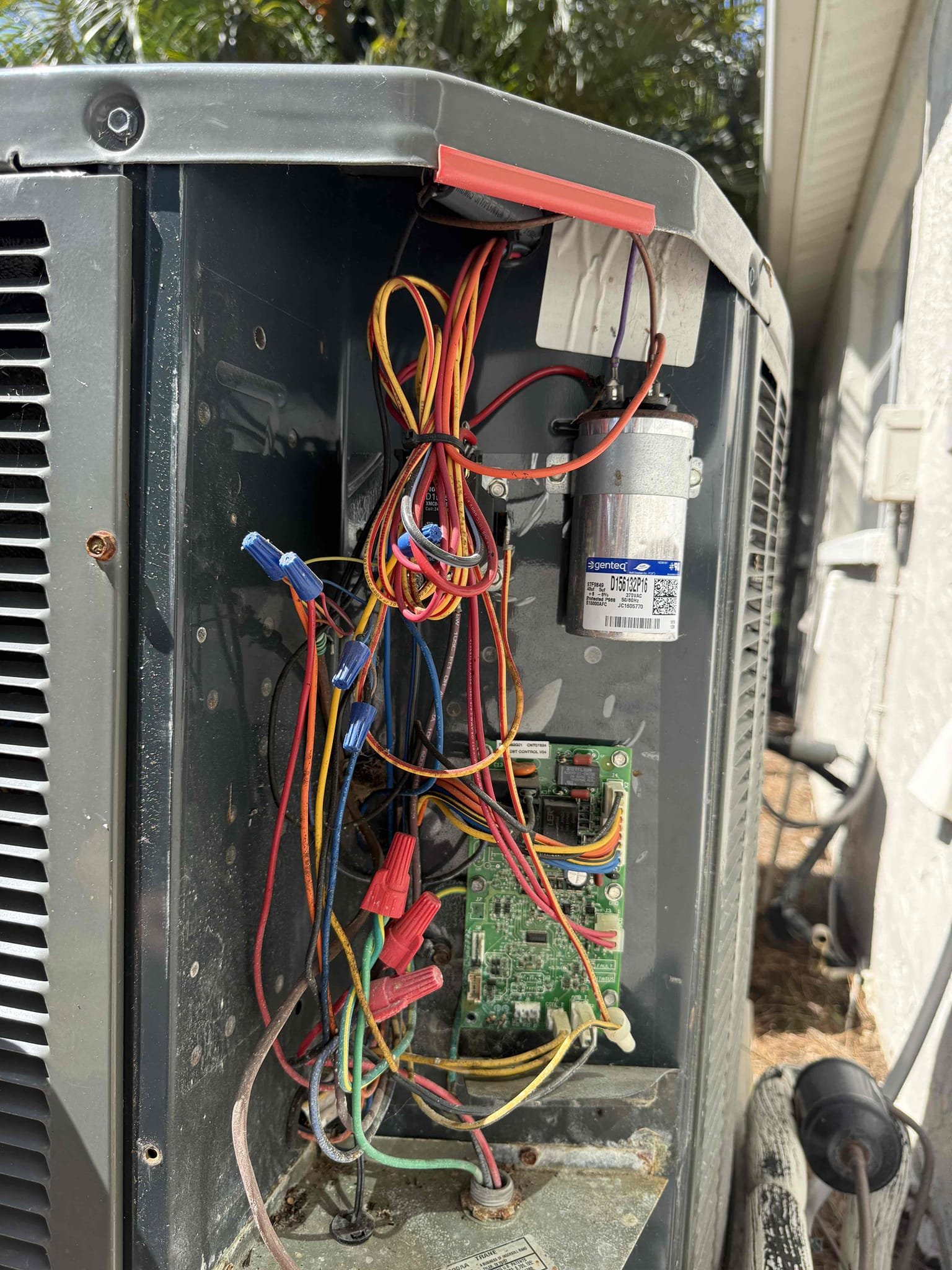 Reason for call:
Tune up 

Equipment:
2018 trane 2.5 ton 
Vertical in closet
Condenser out back 

Summary:
Completed tune up to find unit operating outside of manufacture specifications. Found refrigerant pressure low. Found weak capacitor with burnt common wire, found burnt and pitted contactor. Flushed indoor and outdoor coils. Flushed drain and drain pan. Filters have been maintained properly. 

Solution:
Replace capacitor due to weak reading today 
Replace contactor due to burnt and pitted points 
Add 410 a to system 

Offered homeowner and her son a leak search they want to hold off on leak search and get tune up 6-10 months from now to reevaluate pressures. 