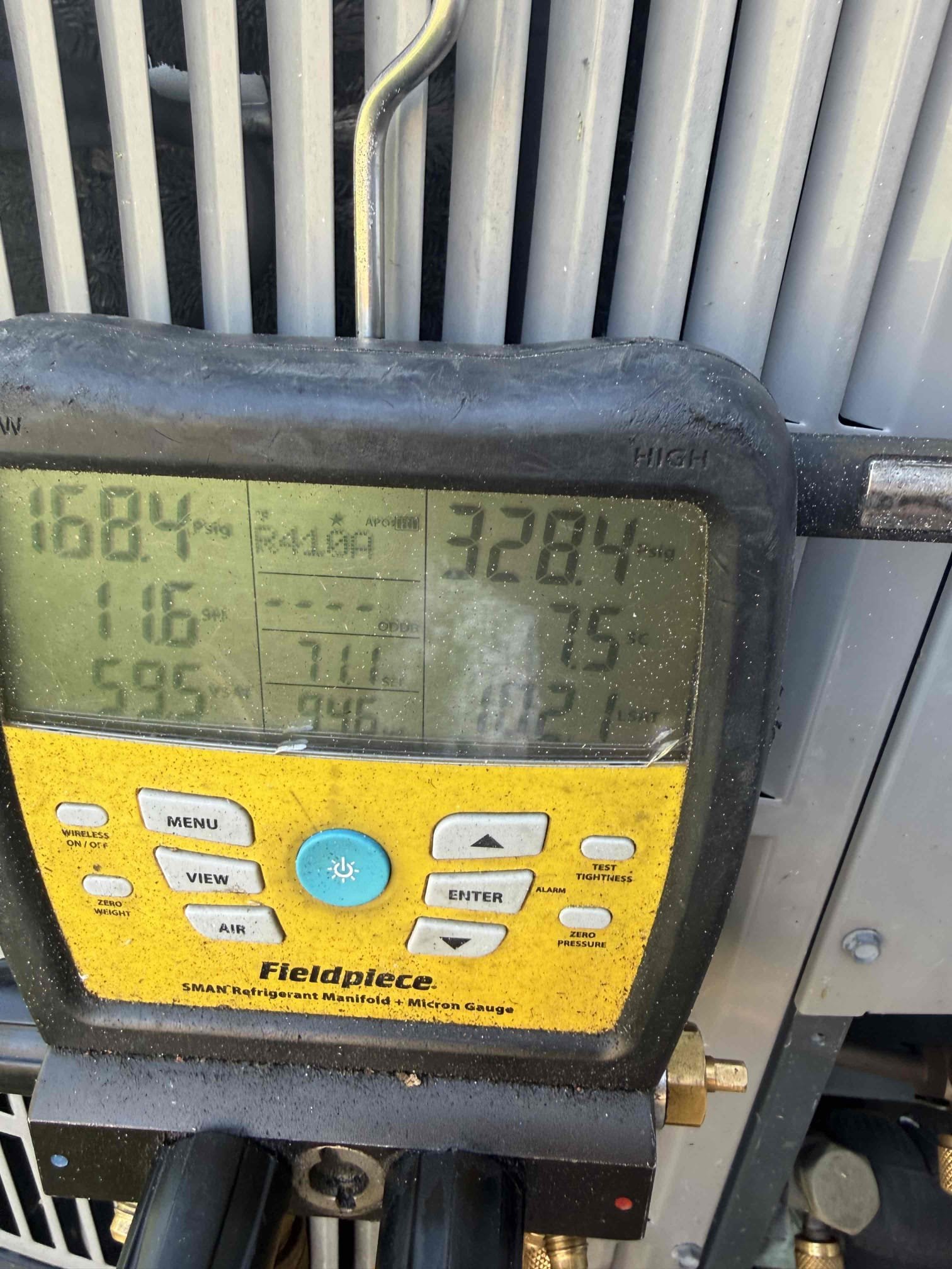 On arrival found unit not cooling properly due to blower motor shorted and spinning backwards. Replaced motor. Start and test. Pressures good. Temp split good. Cleared drain. Unit cooling properly at this time. 