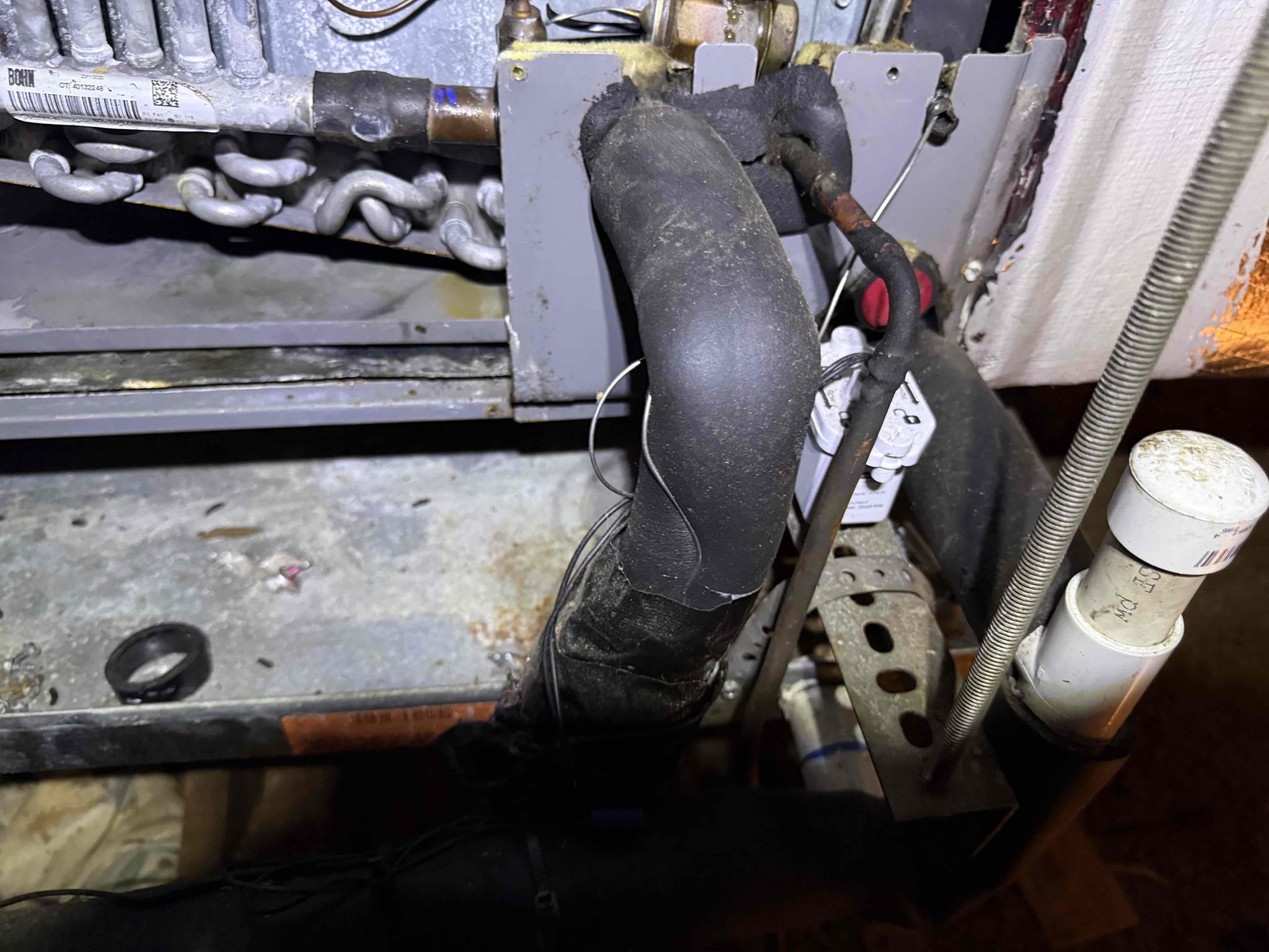 Reason for call:
Ac not keeping up 

Equipment:
2020 rheem 3 ton 
Horizontal in attic 
Condenser right of home 

Summary:
On arrival found system low on refrigerant charge. Add two pounds of 410 and the system began cooling properly again. Performed leak search to find a leak in the evaporator coil. This component will have to be replaced. Email estimate will be sent the the am. 