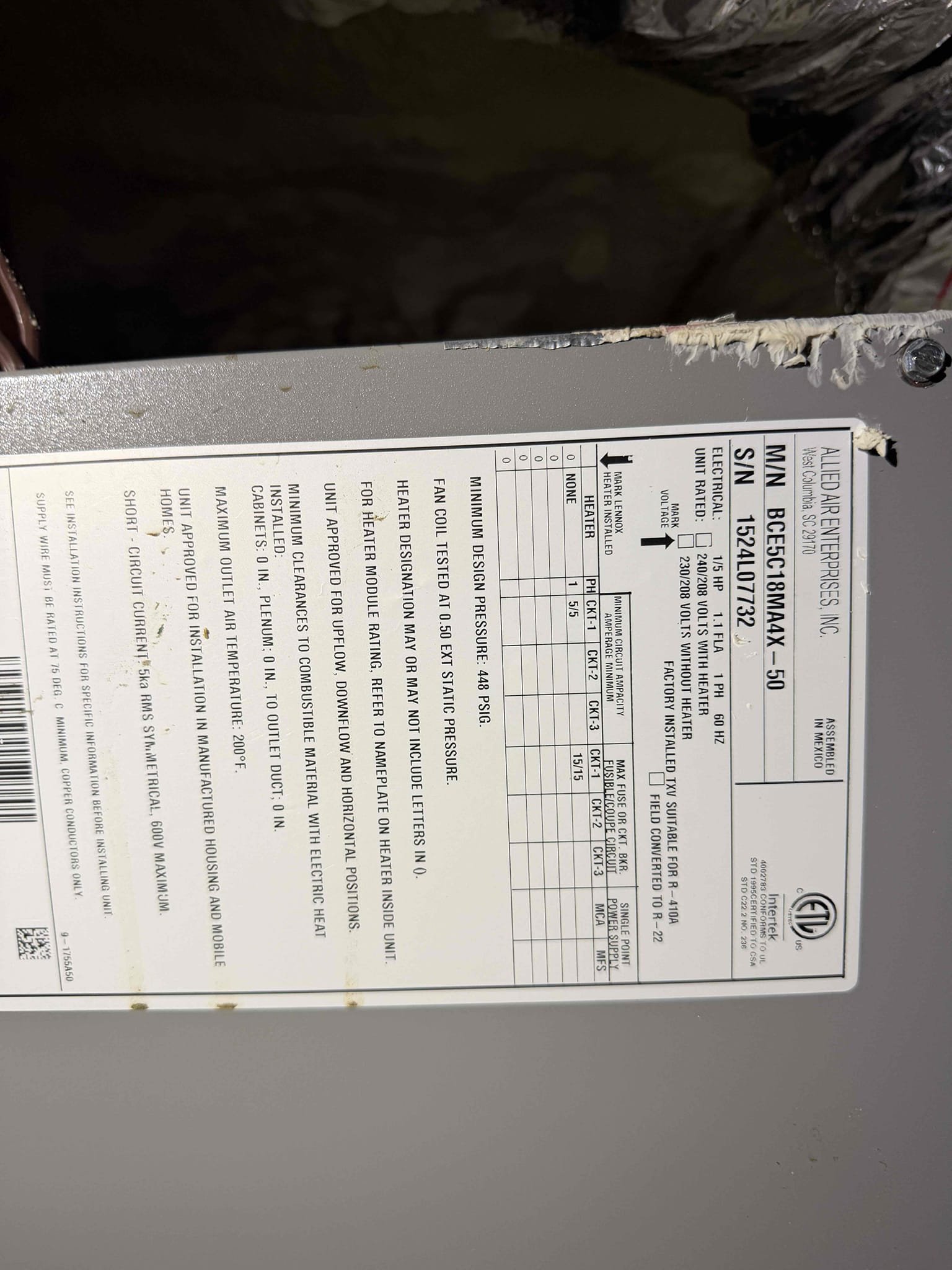 Performed tune up on 3 systems. Cleaned/treated drain lines and primary drain pans. Cleaned condenser coils. Evaporator coils are clean. Verified safety float switch functionalities. Checked amp draw on compressors. Checked amp draw on fan motors. Checked capacitors are within factory range. Made sure all connections are tight. Systems are cooling with 16-17° temperature splits at this time. 

Both Attics are Spray Foamed insulated. We recommend installing two dehumidifiers to keep the sealed attics at proper humidity levels in order to help keep the home humidity within proper range and for system efficiency. 

Findings: 
System #1
- Found 410a written on system even though it is a factory 454b refrigerant system. 
- Pressures and temperature splits are indicating inefficiency 
- Drain line is connected to and shared with system #2
- Duct plenums are not strapped up with 2” metal strap. Instead used web strap. 
- Secondary safety pan float switch was not seated properly and not low en
