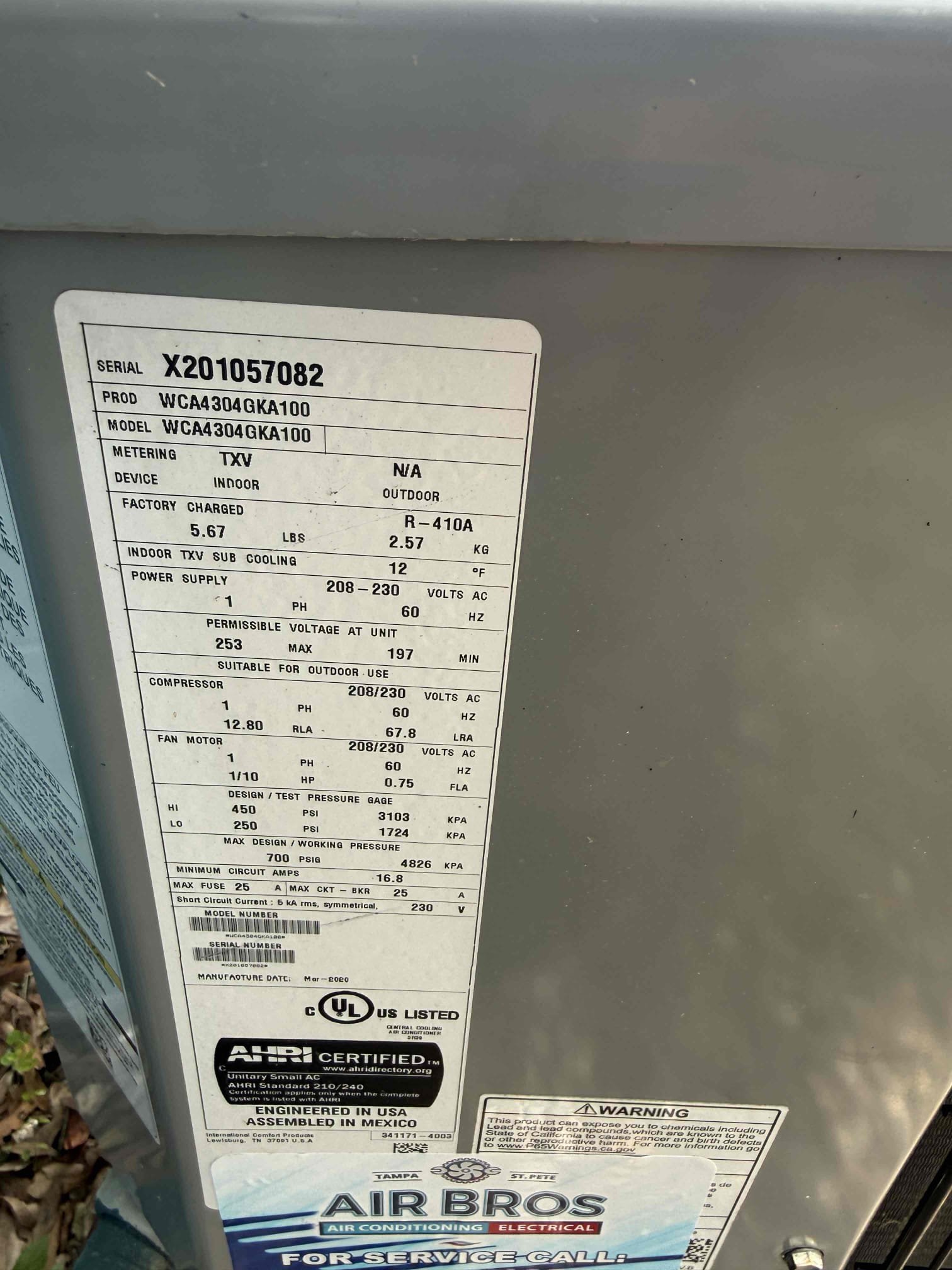 On arrival found unit not cooling due to weak capacitor and worn contactor. Replaced parts. Start and test. Pressures good. Amp draws good. Temp split good. Cleared drain. Unit cooling properly at this time.