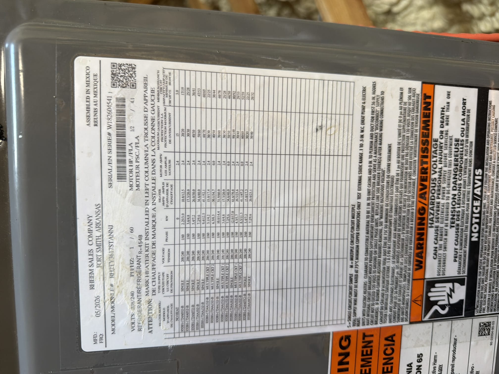  
 2.5 Ton 15.2 SEER Heat Pump 2 stage cooling RUUD system 
~ 10 Year parts warranty  
~ 3 year Labor warranty
______
- Installation of horizontal air handler in attic
- New secondary safety drain pan
- Existing hanging kit
- Seal supply plenum to unit
- Seal return plenum to unit
- 5kW back up heat element
- WiFi thermostat 
- New safety float switches
- New insulation on copper
- Replace breakers as needed
- Flush and test existing condensate drain line
______
- Installation of Condenser unit on roof
- Crane included
- Flush existing refrigerant lines
- Replace breakers as needed
- Existing roof stands
- New Hurricane straps 
- New UV rated insulation on copper
- New filter line dryer
- Refrigerant locking caps
- Vacuum system to 500 microns
- Charge system with refrigerant to proper pressures

- Completed to code
- Permit included
100% satisfaction

*family discount*