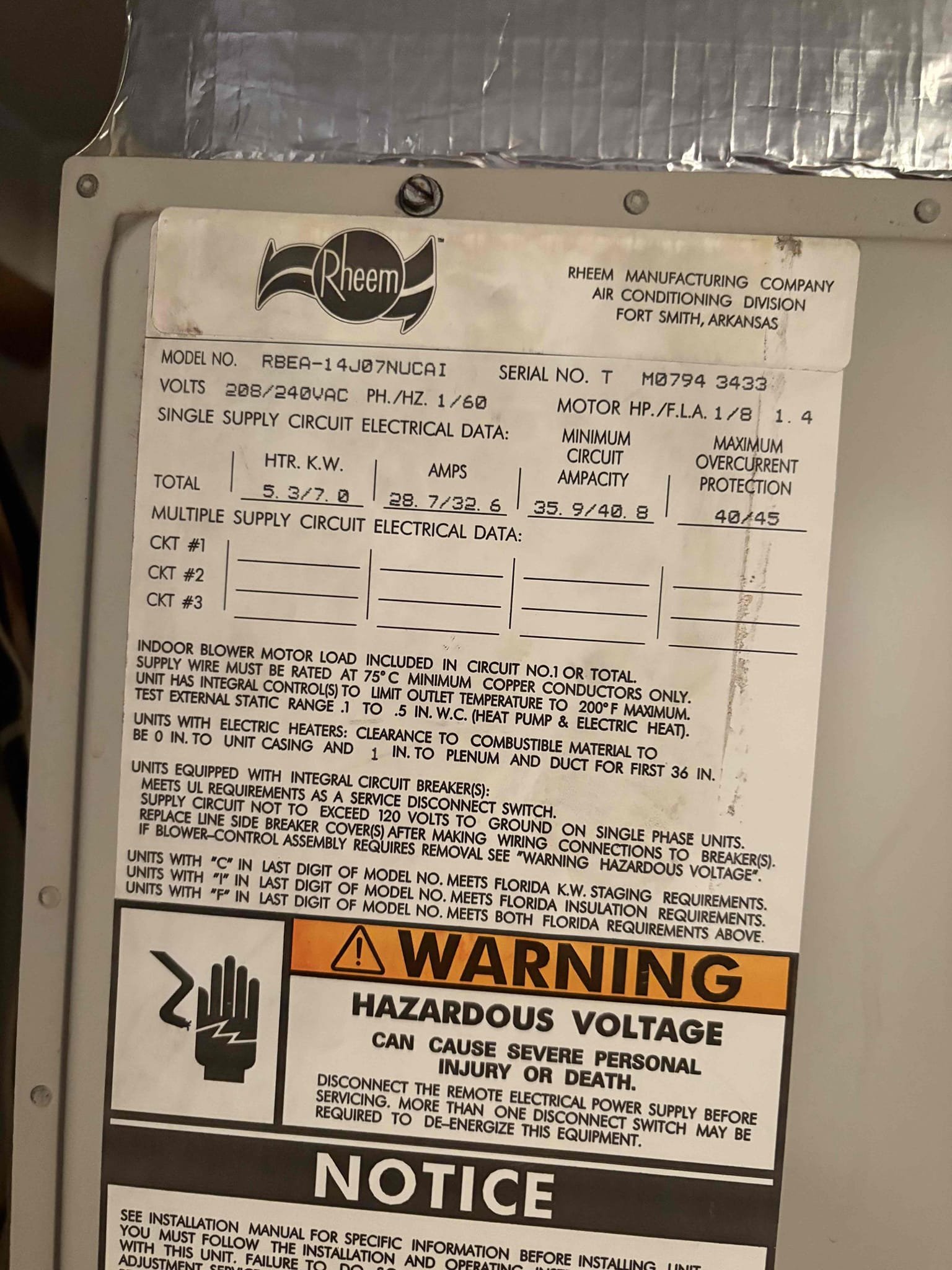 Unit is operating within manufacture specifications. No sounds at this time. Home owner states it could be coming from the above unit. 