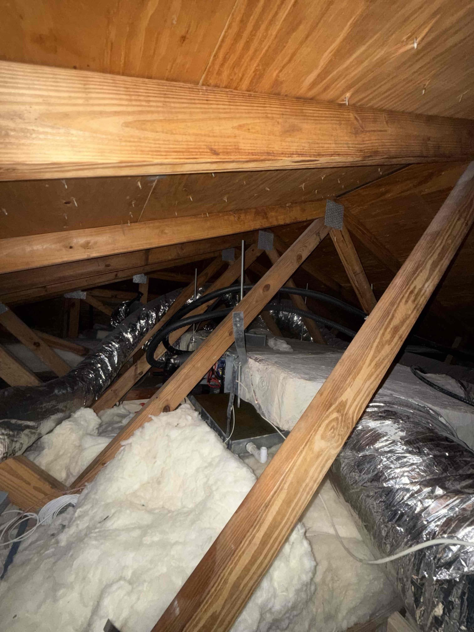 On arrival found ducted mini split leaking water due to bad board and burnt pump. Will submit estimates for repairs and replacement.
