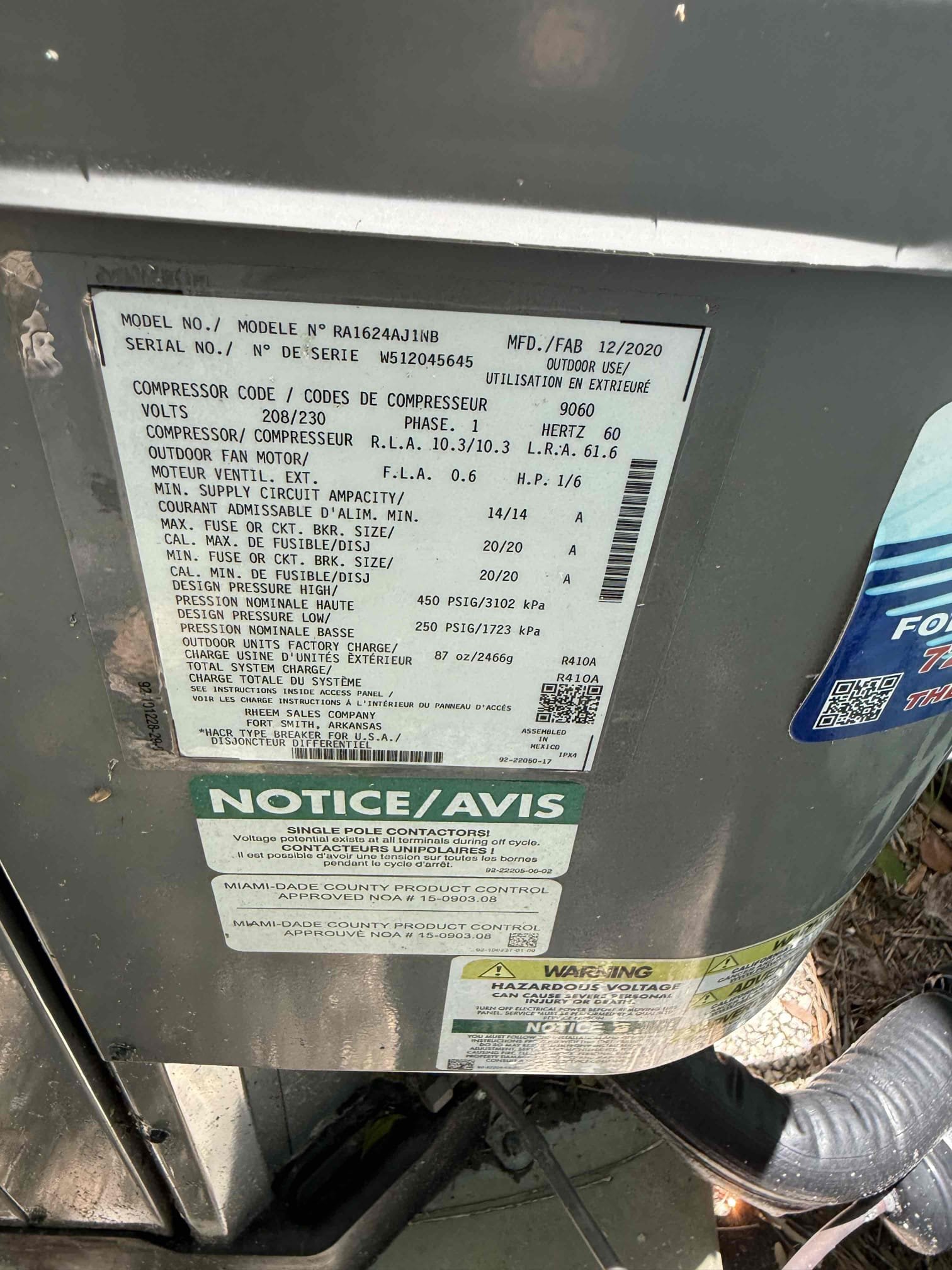 Reason for call:
No cool 

Equipment:
2022 ruud 
Horizontal in attic 
Condenser in front of home 

Summary:
Found unit off on float switch on arrival found capacitor weak. Flushed drain line and pan to restore drainage. Replaced capacitor due to weak readings. Unit is up and cooling again. 