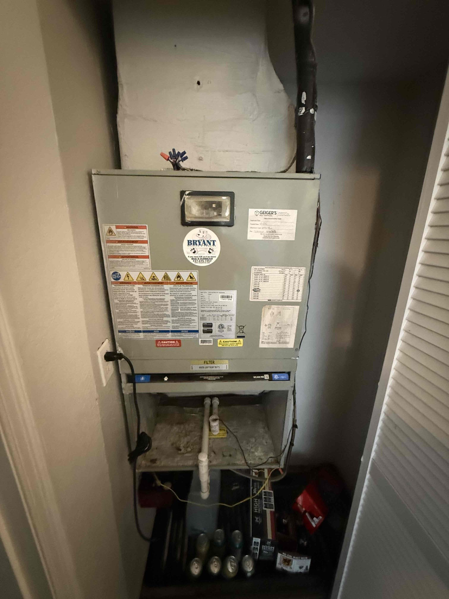 On arrival found unit not cooling due to improper txv in air handler. Will submit estimates for repair and replacement options. Unit cooling to the best of its ability at this time. 