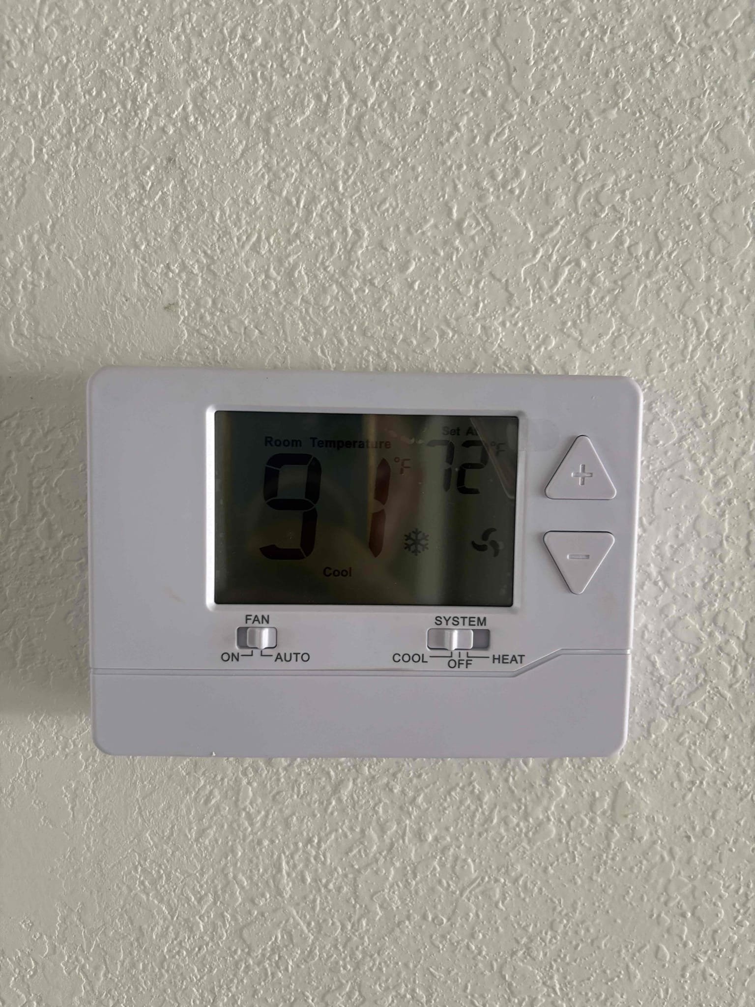 Diagnostic 
-low voltage short causing system not to run. Found low voltage short in outdoor wiring. 
-found shoe lace tied around outdoor motor 
-air handler has been running without filter (coils extremely impacted)

Scope of work 
-fixed wiring & short 
-replaced fuse 
-replaced thermostat batteries 
-pulled bag off back side of coils 
-removed shoe lace 

Verified system operations. System is 16 years of age. Unit was ran without filter during construction. Would recommend replacing coils or system. Systems running to best of abilities. 