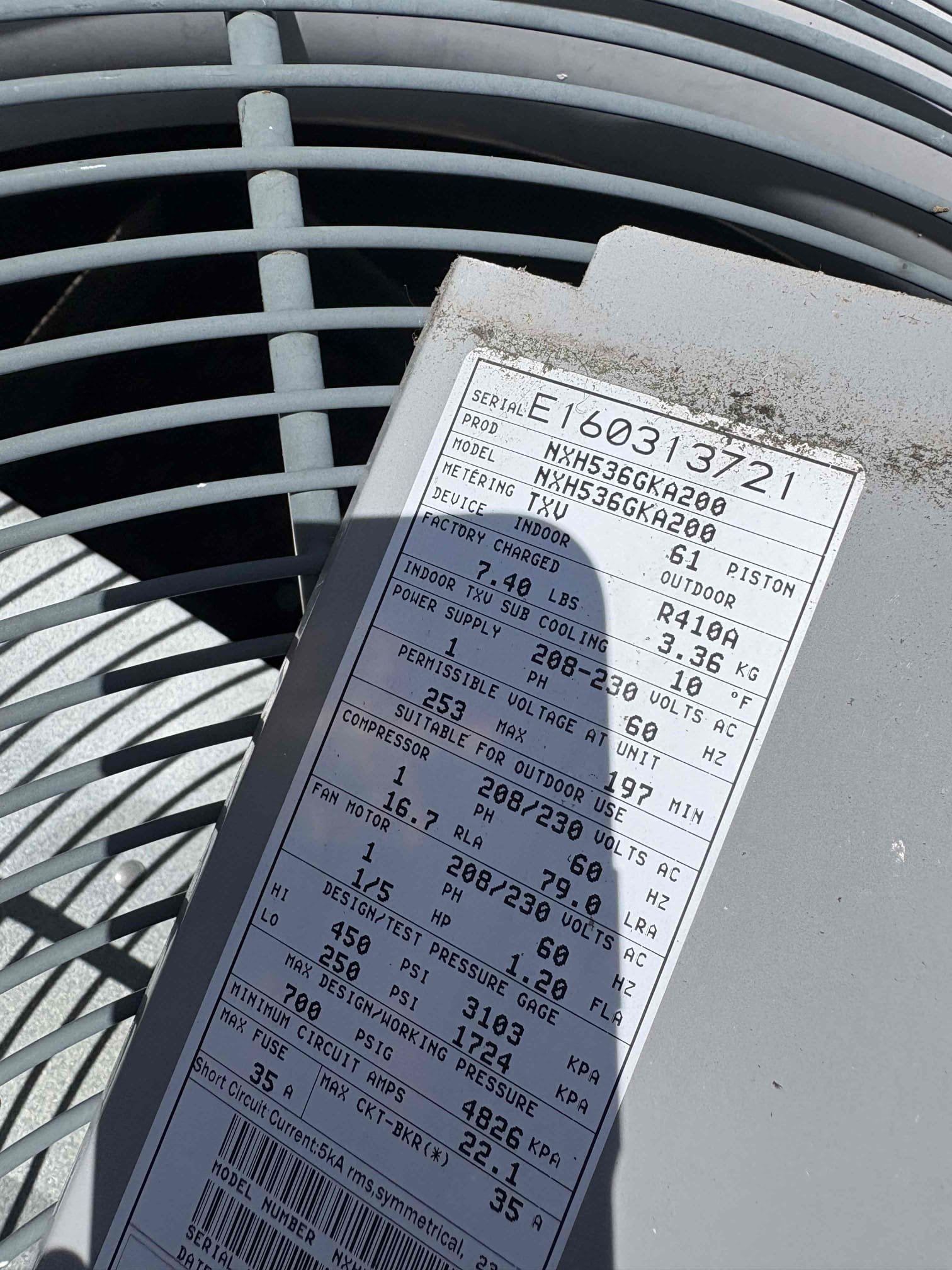 Waived diagnostic with repair 

Replaced failed outdoor capacitor 

Verified system operations 