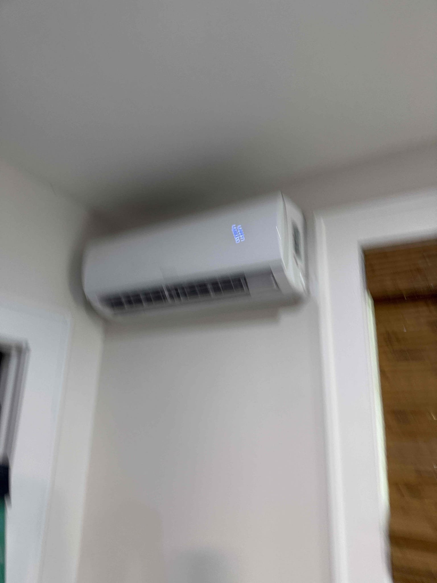 Mini split  system in detached home not cooling. Found system running but not blowing cool air. System pressures are completely flat and system is actually pulling a vacuum. Performed leak search and found leak at 4 way reversing valve inside condenser. This hole is large and blowing refrigerant charge quickly. 
Submitting estimate for reversing valve replacement as well as whole system replacement. Client says they want to reach out to the guy who installed the system and see if they can do anything about it for less. 