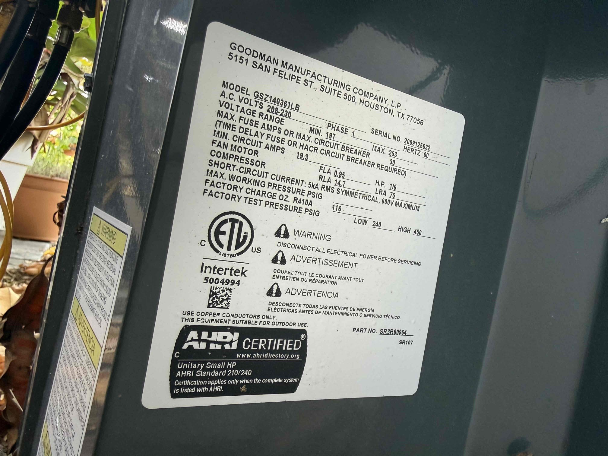 Reason for call:
Ac not keeping up 

Equipment:
2020 3 ton Goodman 
Horizontal in garage 
Condenser out back 

Summary:
On arrival found system low on refrigerant. This was causing a lack of cooling to the home. Educated homeowner on situation. He wanted to temporarily charge system so they can decided if they want to replace or repair.

Solution:
2 pounds of 410 a refrigerant 

Left solutions for leak search.
Left solutions for replacement. 