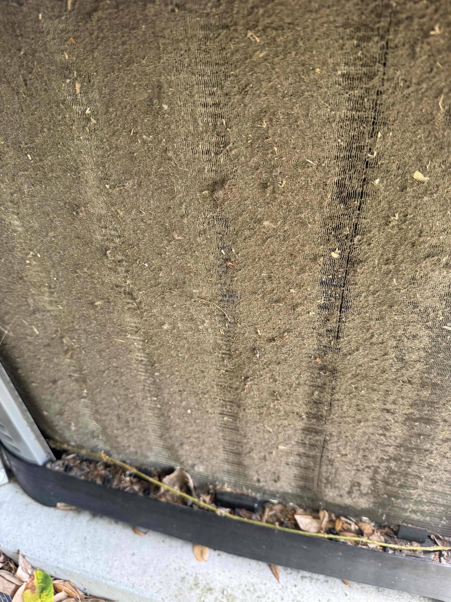 On arrival found unit not cooling properly due to impacted condenser coil. Cleaned coil. Unit running properly with 19* split. Found rodent issue in attic and ducts have holes and are torn. Insulation is poor and windows are leaking air. Recommend to replace ductwork in winter and add new insulation. Unit cooling.