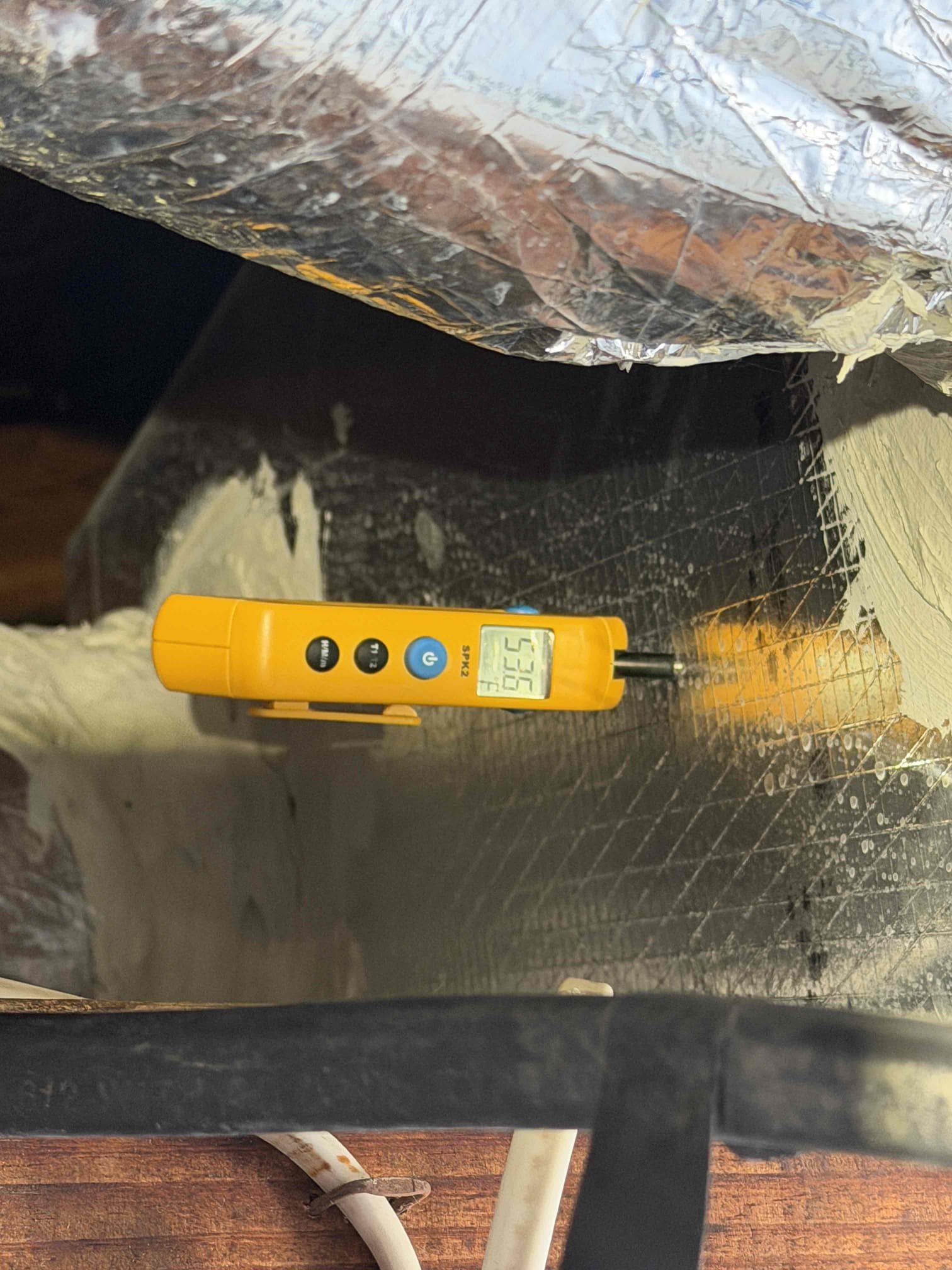 Upon my inspection found primary safety float switch is not working. Drain line is clogged. Performed a drain line treatment and replaced primary safety float switch. System is cooling with a 20° temperature split. Advise client to stand running for two days to help dry out system. Client signed up for Finn maintenance plan and I performed first maintenance today.

Safety float switch discounted for add on. 
