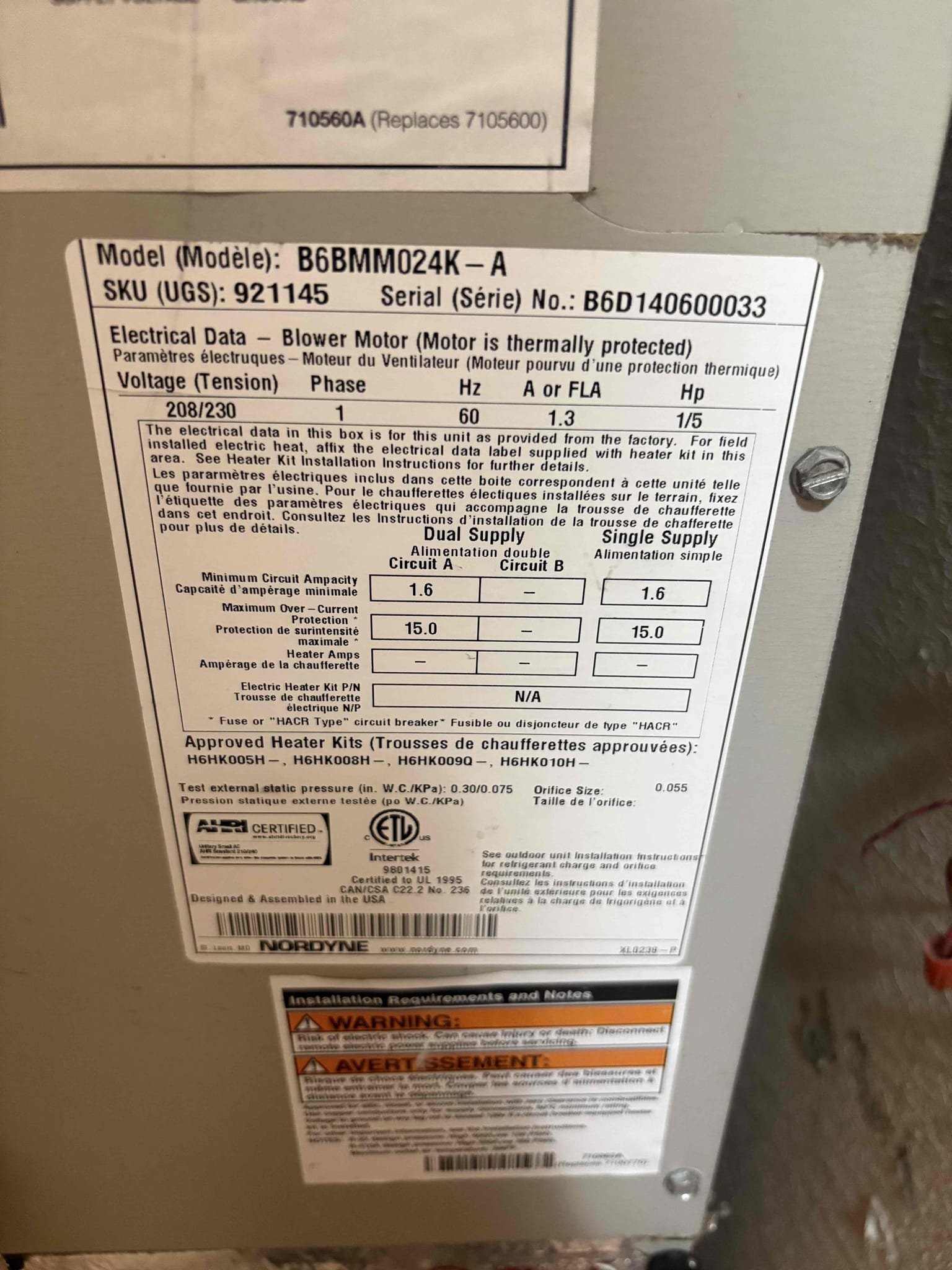 Diagnostic 
-drain line backing up causing system to intermittently cool

Scope of Work
-cleared drain line and drain pan 
-added pan tabs to help with buildup 
-primed drain line and trap 

Verified system operations

Waived 95$ diagnostic with membership 