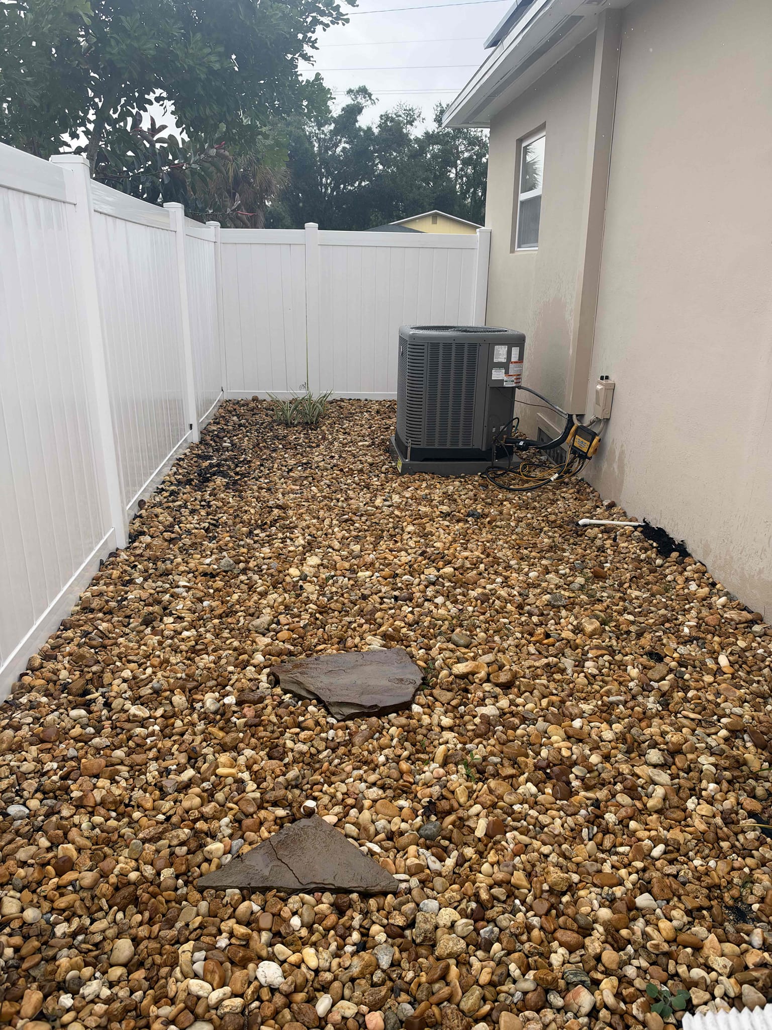 2.5 Ton 15 SEER Heat Pump 2 stage cooling RUUD system 
~ 10 Year parts warranty  
~ 3 year Labor warranty
- $9025 cash/check price
______
- Installation of vertical air handler in closet
- New Insulated return stand
- Seal supply plenum to unit
- Reposition air handler disconnect (bring 3/4” Clad to extend if necessary)
- 5kw back up heat element
- New WIFI thermostat
- New safety float switch
- New insulation on copper
- Replace breakers as needed
- Flush and test existing condensate drain line
______
- Installation of Condenser unit 
- Flush existing refrigerant lines
- Replace breakers as needed
- New 4” hurricane concrete pad
- New Hurricane straps 
- New UV rated insulation on copper
- New filter line dryer
- Refrigerant locking caps
- Vacuum system to 500 microns
- Charge system with refrigerant to proper pressures

- Completed to code
100% satisfaction
