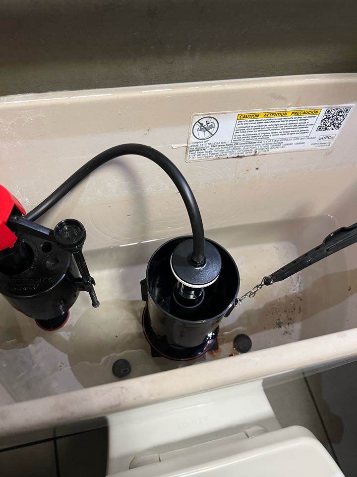 Minor rebuild on Kohler commode