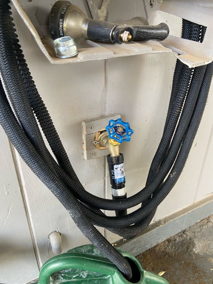 Replaced outside hose Bibb 