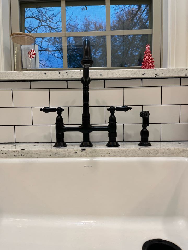 Repaired leaking kitchen Kingston Brass fauce.