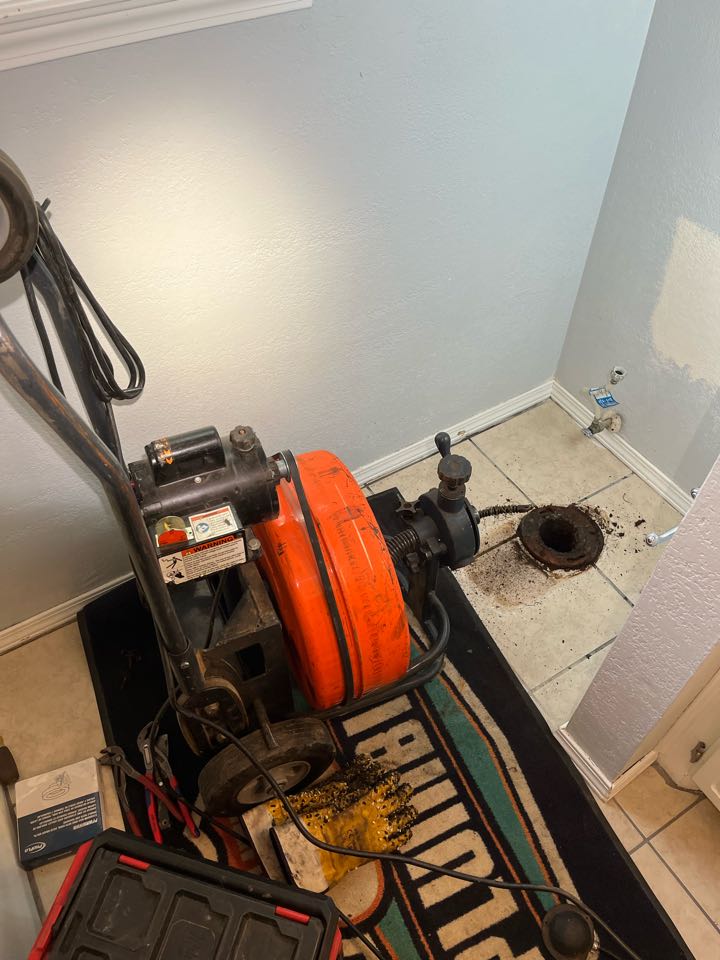 Pulled the commode to clear a mainline stoppage with the sewer machine. 