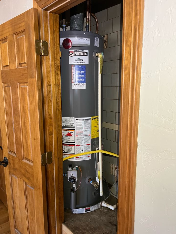Replaced a Home Depot 40 gal gas water heater with a Professional Rheem 40 gal gas and upgraded the warranty to 10 years. 