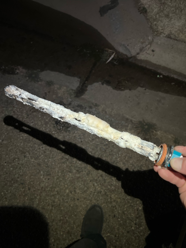 Replaced ruptured element in a 40 gallon electric A.O. Smith water heater.