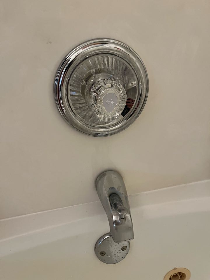 Replaced the handle and cartridge on a Moen tub/shower valve. 