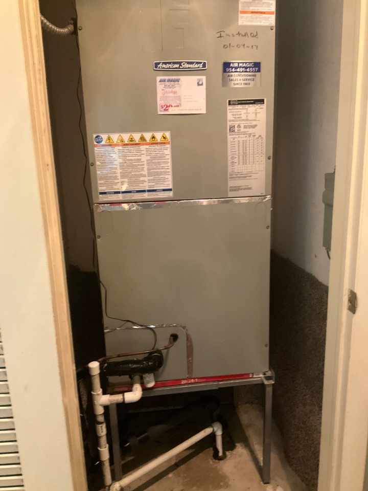 Repair on A/C system 