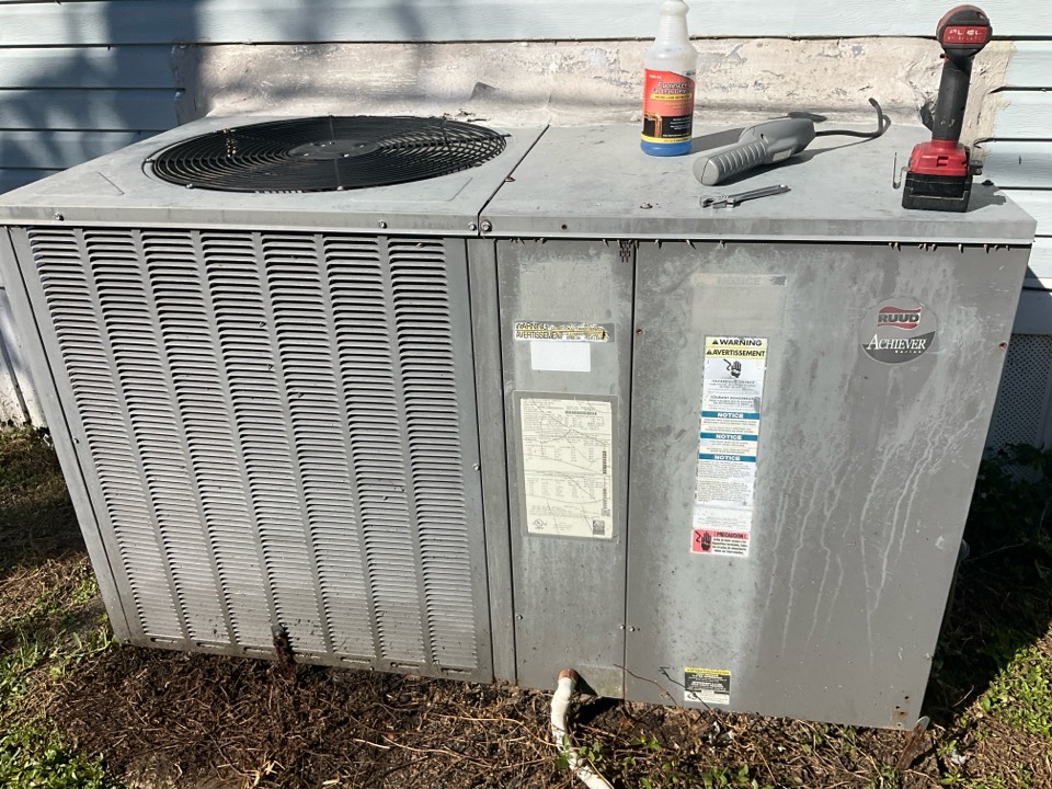 AC Service Call. Evaluate system to find compressor and capacitor needs to be replaced. Will return tomorrow.