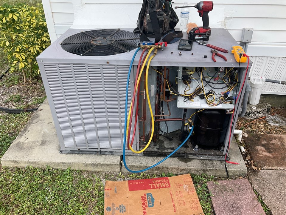 Repair on A/C system 