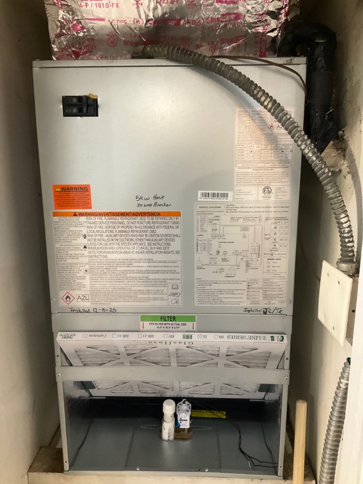 Install new air conditioning system.