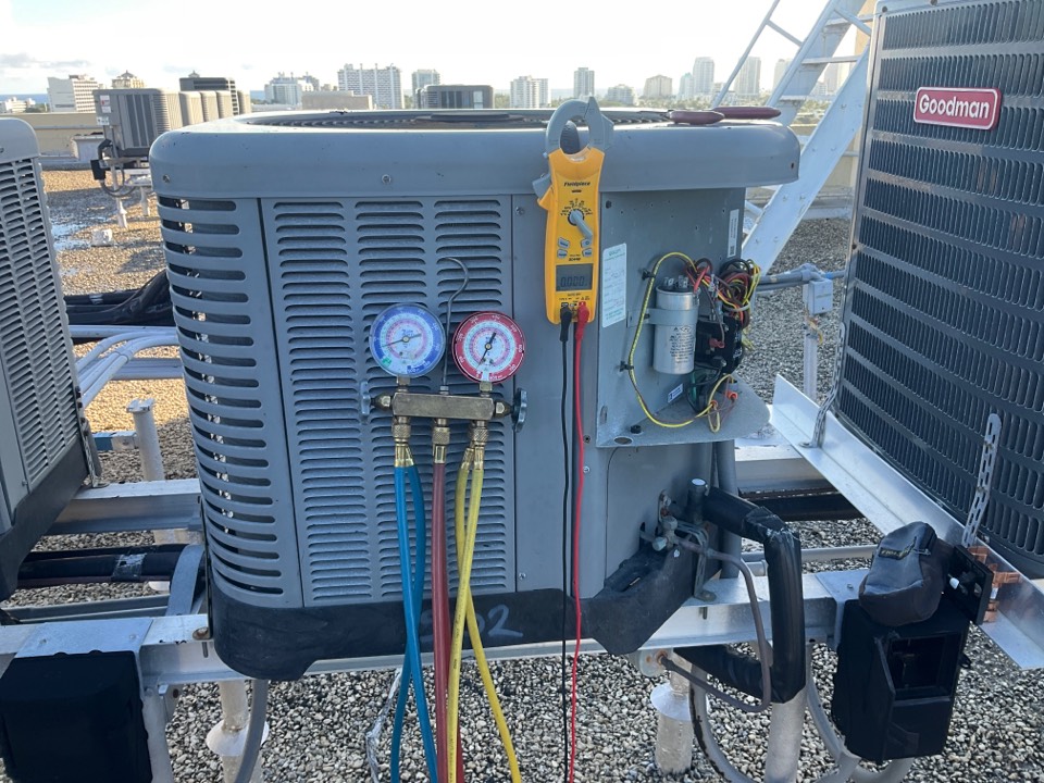 Repair on A/C system 