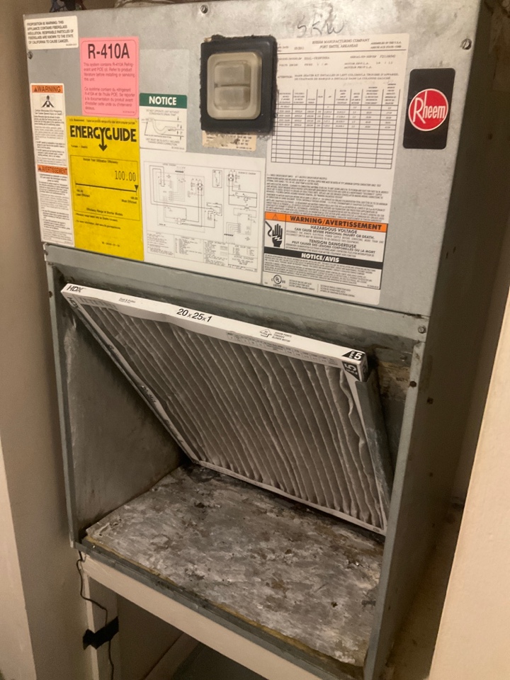 AC Repair Call unit is not cooling. Evaluate system to find defective thermostat. Replace thermostat and unit is now cooling.