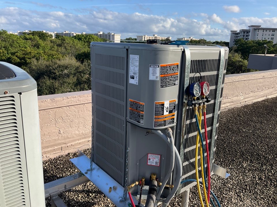 Install new First Company and Allied split system.