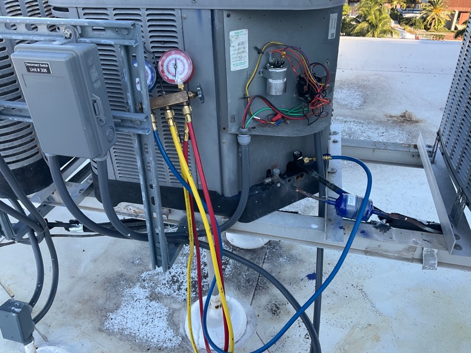 AC Repair Call unit is not cooling. Evaluate system to find defective capacitor. Replace capacitor and unit is now cooling. 