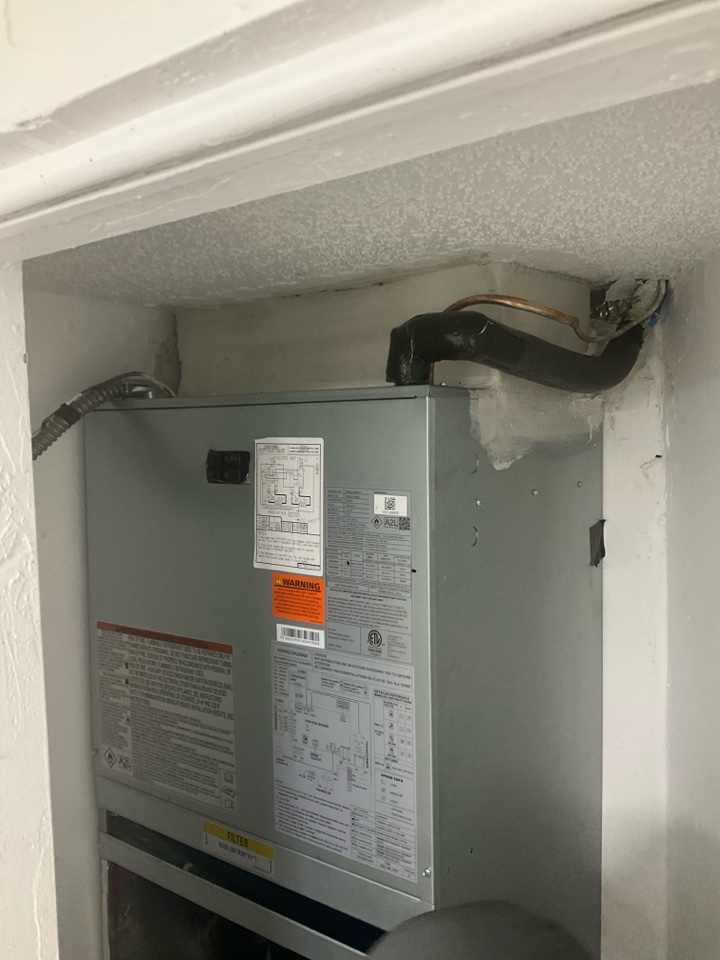 Install new air conditioning split system. 