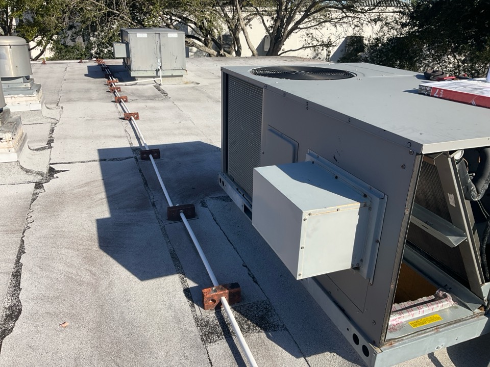 AC Maintenance Call. Perform routine maintenance per maintenance agreement on air conditioning split systems. 