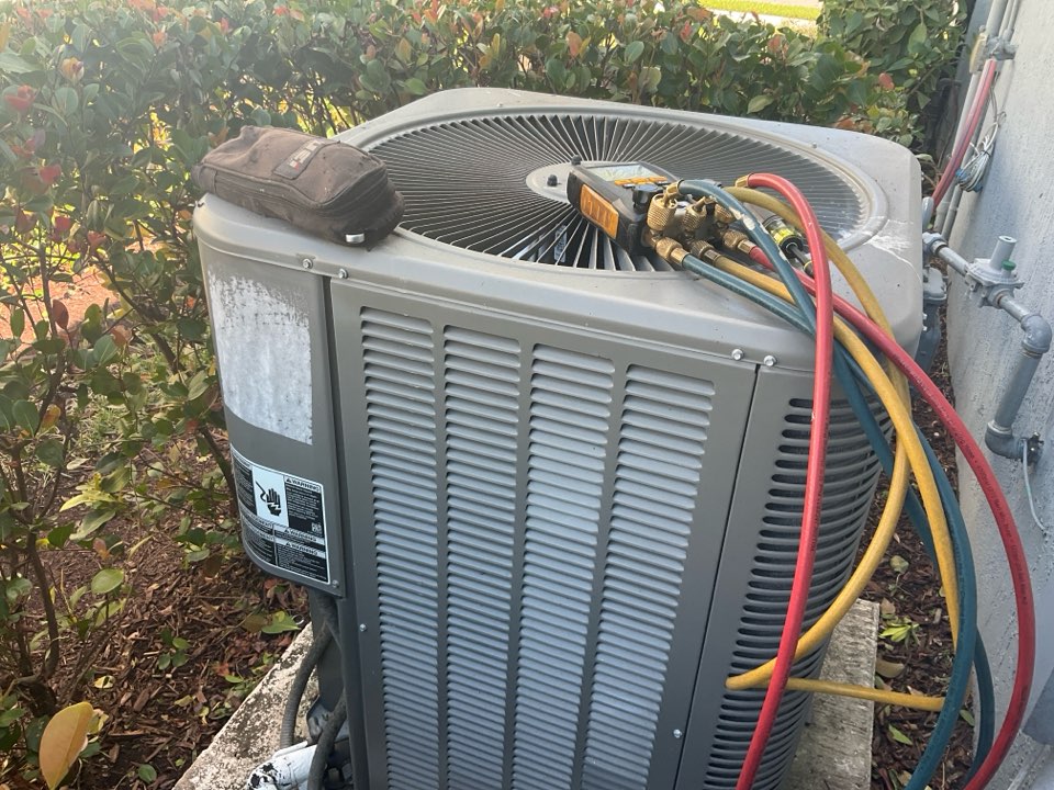 AC Maintenance Call. Perform routine maintenance per maintenance agreement on air conditioning split system. 