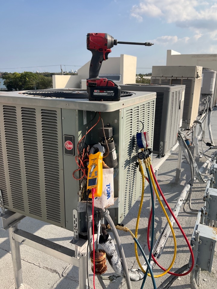 Repair on A/C system 