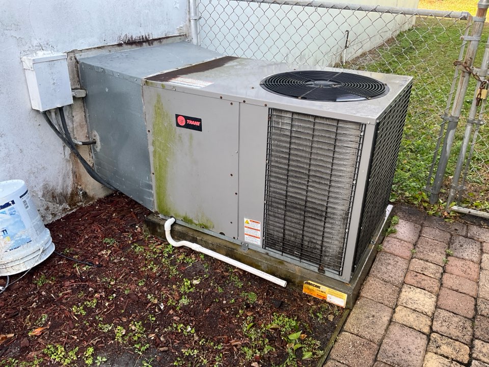 AC Maintenance Call. Perform routine maintenance per maintenance agreement on air conditioning system. 