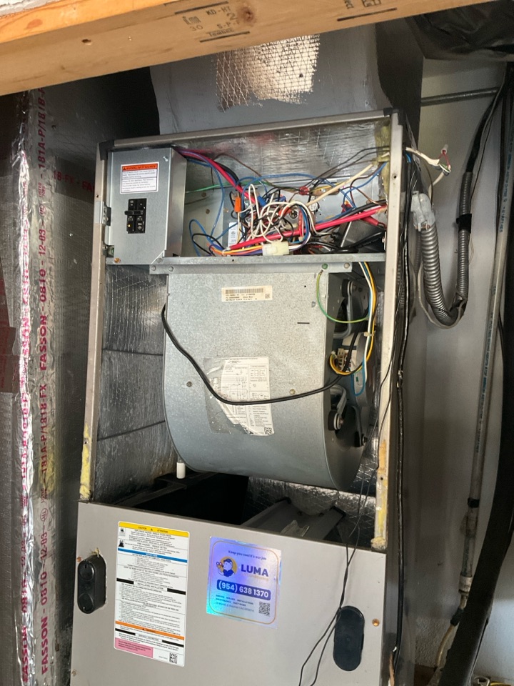 AC Service call. Install heater kit.