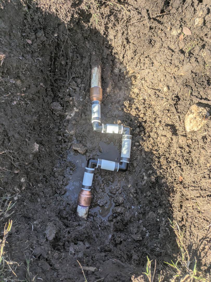 Aledo, TX - water leak on yard line repair Aledo, TX - water leak on yard line repair