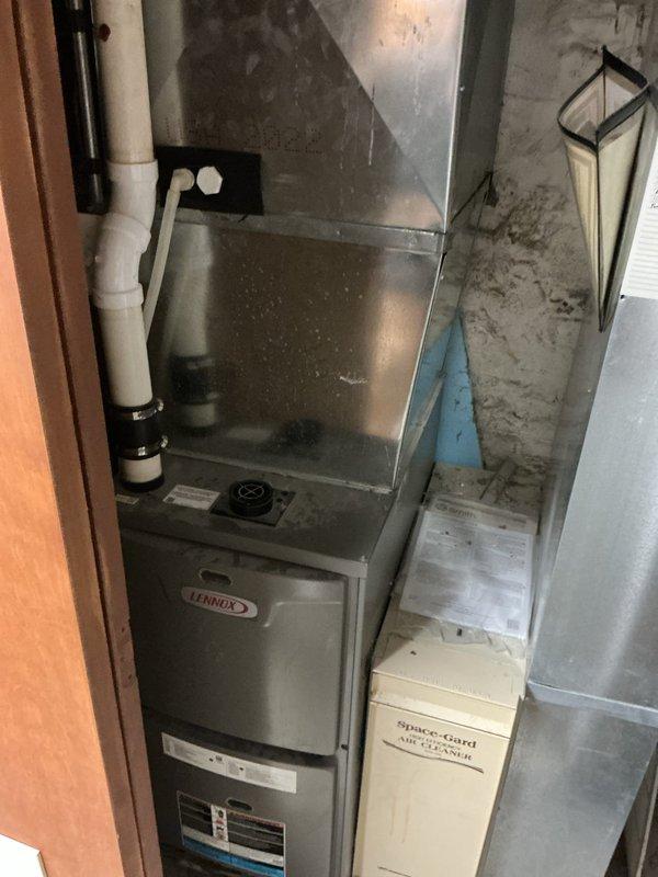 Performed routine maintenance clean and check on two Lennox Elite furnaces. Inspected primary systems, heat exchangers, flue venting, electrical connections, and air filtration components. Both units are functioning properly with no issues detected.